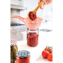 Vip Home Concept Plastik Konserve Kavanoz Hunisi Kavanoz Hunisi Saplı Farklı Renkl