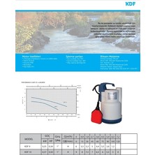 Kaysu KDF10 Drenaj Dalgıç Pompa