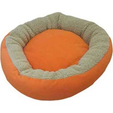 Bedspet Simit Kedi Köpek Yatağı Turuncu