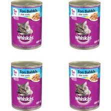 Whiskas Ton Balıklı Konserve Kedi Maması 400GR x 4 Adet