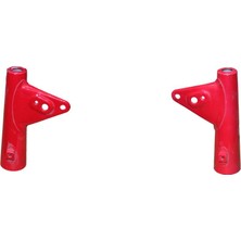 Falcon Far Kulağı Sağ Sol Kırmızı Takım-Flash Km 100-S Orijinal