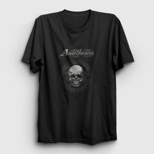 Presmono Unisex Siyah Skull Anathema T-Shirt