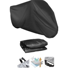 Coverplus Işıldar 4V Cross Motosiklet Brandası Motor Branda - Siyah