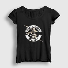 Presmono Kadın Siyah Hammer Black Label Society T-Shirt