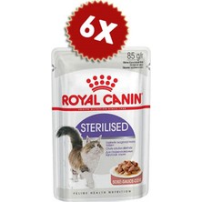 Royalcanin Gravy Kısırlaştırılmış Kedi Konserve 85 gr x 6 Adet