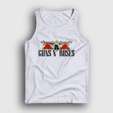 Presmono Unisex Beyaz Thorns Guns N' Roses Atlet