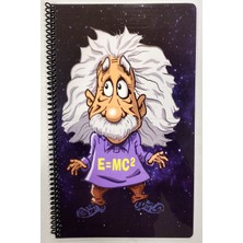 Fly Color Art Style Kareli Plastik Kapaklı Spiralli Defter
