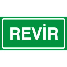 İzmir Serigrafi Revir 2.6 mm PVC Uyarı Levhası 17 x 35 cm