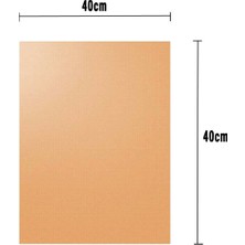 Bluefox Yanmaz Yapışmaz Mangal Pişirme Örtüsü    40 x 40 cm - 0,30MM - Bakır Renk