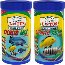 Lotus Cichlid Mix 250 ml + Cichlid Algae 250 ml Balık Yemi