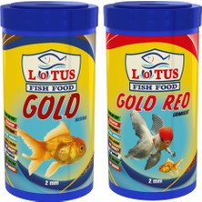 Lotus Gold Natural 250 ml + Gold Red 250 ml Japon Balık Yemi