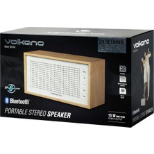 Volkano VK-3132-WD Deco Series Kablosuz Bluetooth Hoparlör Ahşap