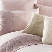 Nazik Home Rainbow Dantelli Pamuk Çift Kişilik Nevresim Takımı - 2 Adet Yüz Havlusu Hediyeli
