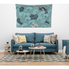 Vagonik Uzakdoğu Temalı Duvar Örtüsü Halısı 140 x 100 cm