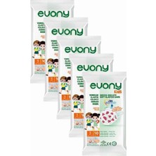 Evony Kids Yumuşak Elastik Kulaklı Renkli Çocuk Maskesi 10'lu x 5 Adet
