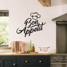 Artepera Bon Appetit Afiyet Olsun Yazılı Metal Duvar Tablosu - Modern Ev Dekorasyonları - APT378