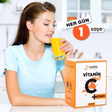 Supra Vitamin C + Çinko - Prebiyotik Inülin Ilaveli Toz Efervesan Saşe