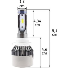 Space Led Far Ampulü Çift Renk Sarı/Beyaz H1-36W-4800LM-12V / LAAM488-1