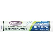 Polmix ÇÖP TORBASI POLMİX AĞIR SANAYİ 600 GRAM 80X110 SİYAH 1 PAKET