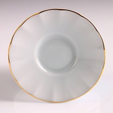Porland 6 Kişilik Porland Porselen Kahveci Çay Tabağı - Inci Gold