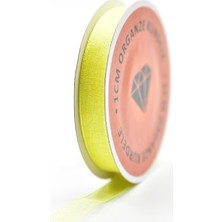 Elmas Süs Sarı Organze Kurdele (1CM-20M)