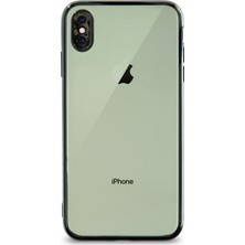 Kzy Apple iPhone Xs Max Kılıf Renkli Şeffaf Kamera Korumalı Exclusive Silikon Kapak Yeşil