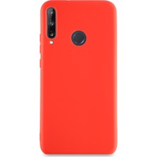 Kzy Huawei P40 Lite E Kılıf Kamera Korumalı Premier Silikon Kapak Kırmızı
