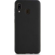 Kzy Samsung Galaxy A30 Kılıf Kamera Korumalı Premier Silikon Kapak Siyah