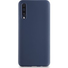 Kzy Samsung Galaxy A30S Kılıf Kamera Korumalı Premier Silikon Kapak Lacivert