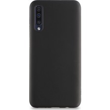 Kzy Samsung Galaxy A30S Kılıf Kamera Korumalı Premier Silikon Kapak Siyah