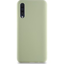 Kzy Samsung Galaxy A30S Kılıf Kamera Korumalı Premier Silikon Kapak Su Yeşili