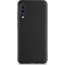 Kzy Samsung Galaxy A70S Kılıf Kamera Korumalı Premier Silikon Kapak Siyah