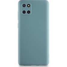 Kzy Samsung Galaxy A81 Kılıf Kamera Korumalı Premier Silikon Kapak Petrol Mavisi