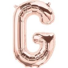 Öfn Aksesuar Rosegold "g'' Harfi Folyo Balon 100 cm (40 Inc)