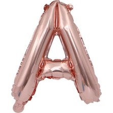 Öfn Aksesuar Rosegold "a'' Harfi Folyo Balon 100 cm (40 Inc)