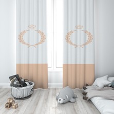 Talia Home Çocuk Odası Bebek Odası Fon Perde 2 Kanat TLA-026
