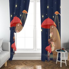 Talia Home Çocuk Odası Bebek Odası Çizgifilm Fon Perde 2 Kanat TLA-032