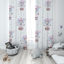 Talia Home Çocuk Odası Bebek Odası Fon Perde 2 Kanat TLA-040