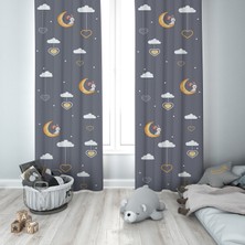 Talia Home  Çocuk Odası Bebek Odası Uyku Fon Perde 2 Kanat TLA-070