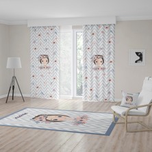 Talia Home Çocuk Odası Bebek Odası Modeli Fon Perde 2 Kanat TLA-087