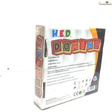 Hobi Eğitim Dünyası H.e.d - Ahşap Renkli Domino Taşı 100 Parça