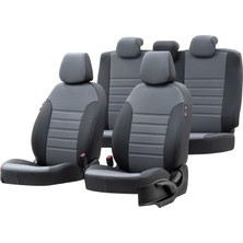 Otom Iveco Daily 2011-2014 2+1 (3 Kişi) Özel Üretim Koltuk Kılıfı New York Design Füme - Siyah