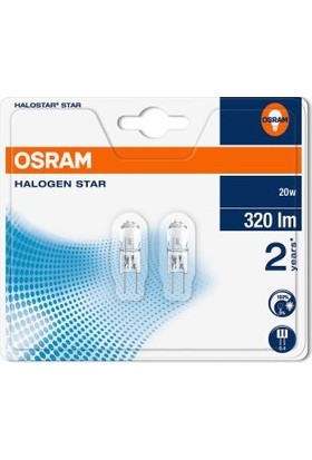 Osram Halostar 20W G4 Kapsül Ampul 2 Li