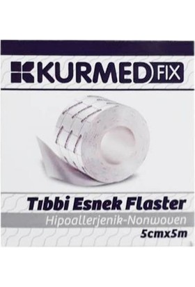 Kurmed Fix 5 cm x 5 M Hipoalerjenik Tıbbi Esnek Flaster