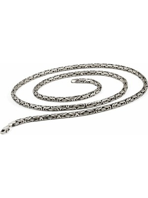 Takılingo 925 Ayar Gümüş 60 cm 4 mm Kral Zinciri Kolye