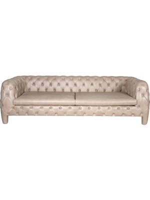 3A Mobilya Real Leather Italyan Chesterfield