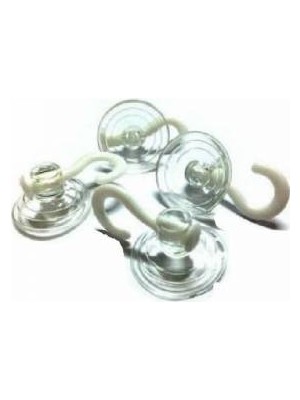 Hellove Kancalı Cam Vantuzu 40 mm 20 Adet Şeffaf Vantuz Askı