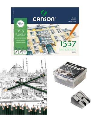 Canson Profesyonel Kara Kalem Çizim Seti