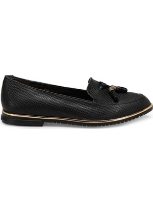 Butigo Ds18019-19İy Siyah Kadın Loafer Ayakkabı