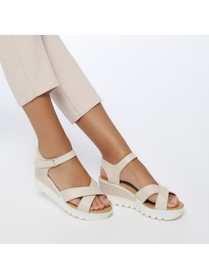 Polaris 91.308569.Z Bej Kadın Sandalet